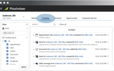 Maximizer’s New Timeline Feature – Tell Me More!